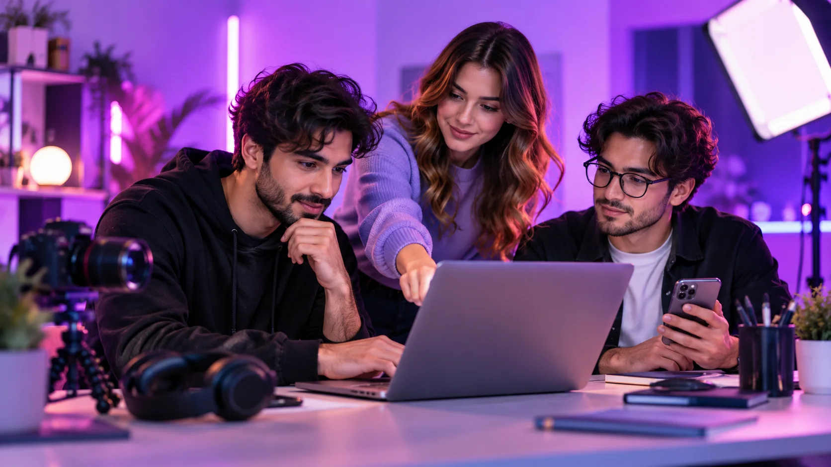 Content creation and social media work